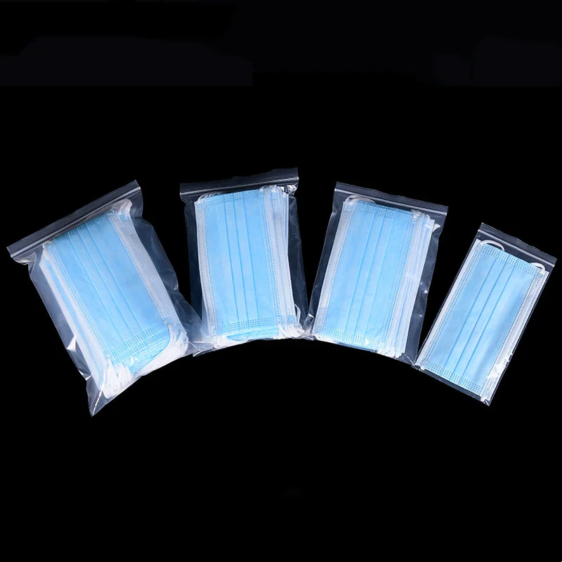 High Quality 16*23cm 60 microns plastic Zipper Pouch Low Density Polyethylene Zip Lock Bag