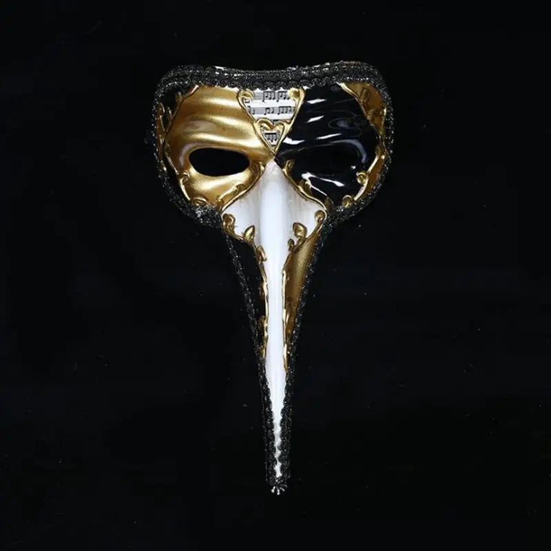 Venetian Mask Small Long Nose Halloween Masquerade Mask Painted Antique Venetian Mask Proboscis Wang Adult Male Models