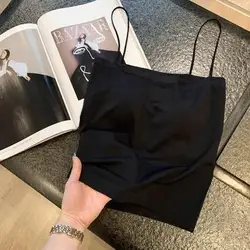 2023 New Brassiere Pad Wireless Sports Beauty U Back Camisole Wrapped Chest Girl Lady Vest Seamless Bra Tube Top