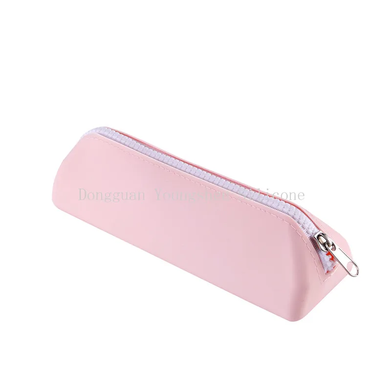 Портативный Силиконовый пенал, многофункциональный органайзер для косметики, Канцелярский органайзер, пенал на молнии