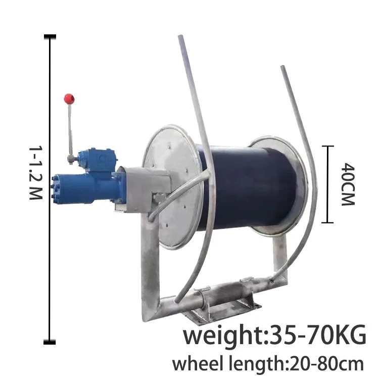 fishing machine  shrimp crab hauler machine Marine three wheel net winch 304 stainless steel windlass hydraulic machinery