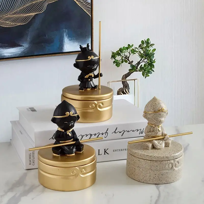  Housewarming Congratulatory Gift Statue China Resin Home Decor Monkey King Tea Table Decoration Ceramic