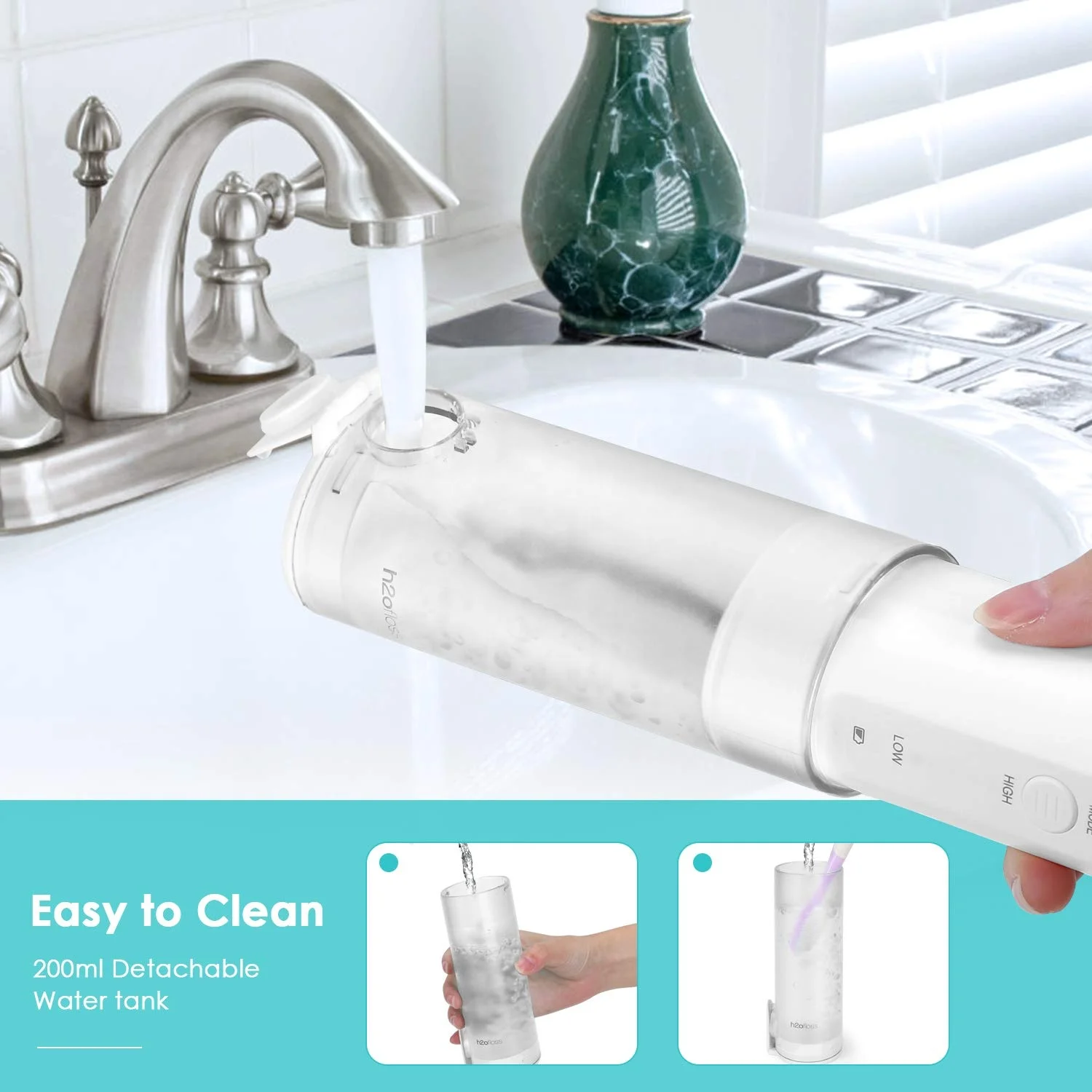 Factory OEM/ODM Electric Water Floss Portable Dental Oral Irrigator IPX7 Waterproof 5 Modes Teeth Cleaning Oral Irrigator