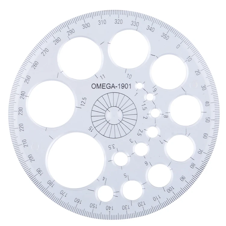 Инженерные инструменты для рисования Круглый Круг мастер профессиональный художественный радиус шаблон 11 5X11 5 см акрил Pro-круглый