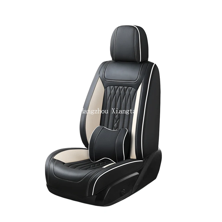 Xiangta 5D 6D 7D Leather Full Set Surrounded Luxury Suv Best Quality Auto Car Seat Cushion Cover With Pillows