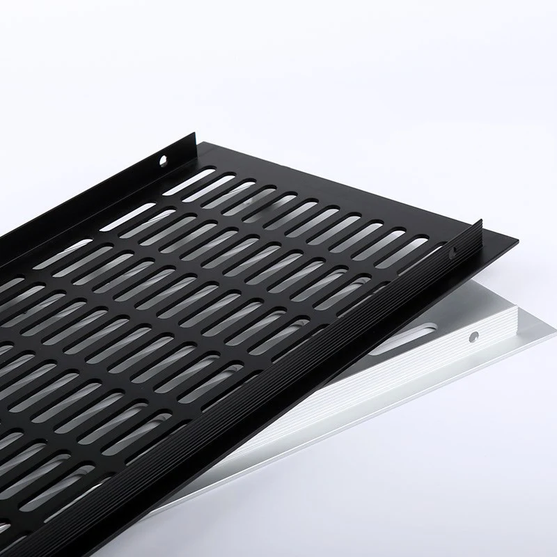 Modern flush mount kitchen decor perforated plate aluminum air vent grid grille metal profiles