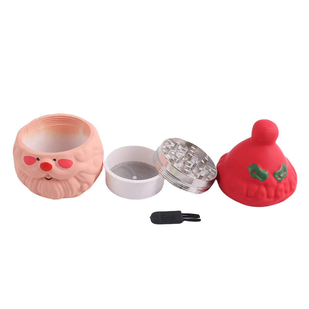 Wholesale Smoking Accessory Manufacturer Hot Selling Christmas gift Grinder Custom Logo Zinc Tobacco Grinder