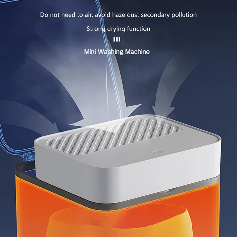 Household Small Cloth Washing Machine Mini Electric Rotating Ultrasonic Turbine Washer Small Portable Washing Machine