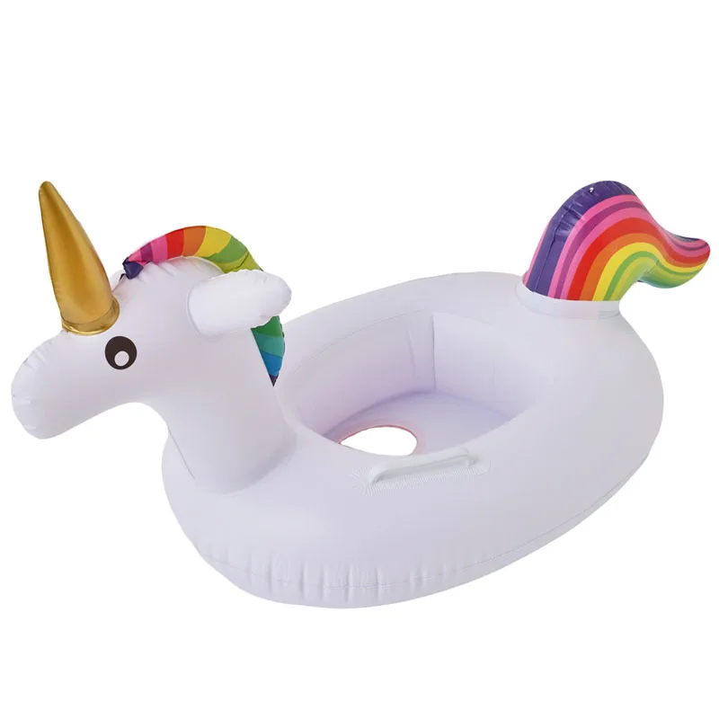 Hot selling Inflatable unicorn child baby Swim Float Seat