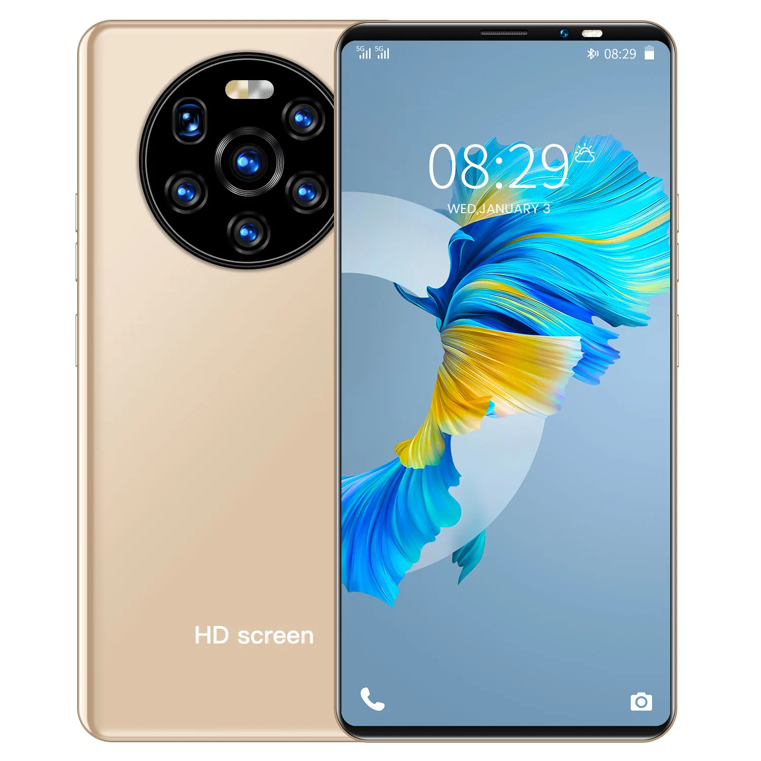 Смартфон Mate40 Pro 5 8 дюйма 12 + 512 ГБ 13 24 МП 10 ядер 5g 4800