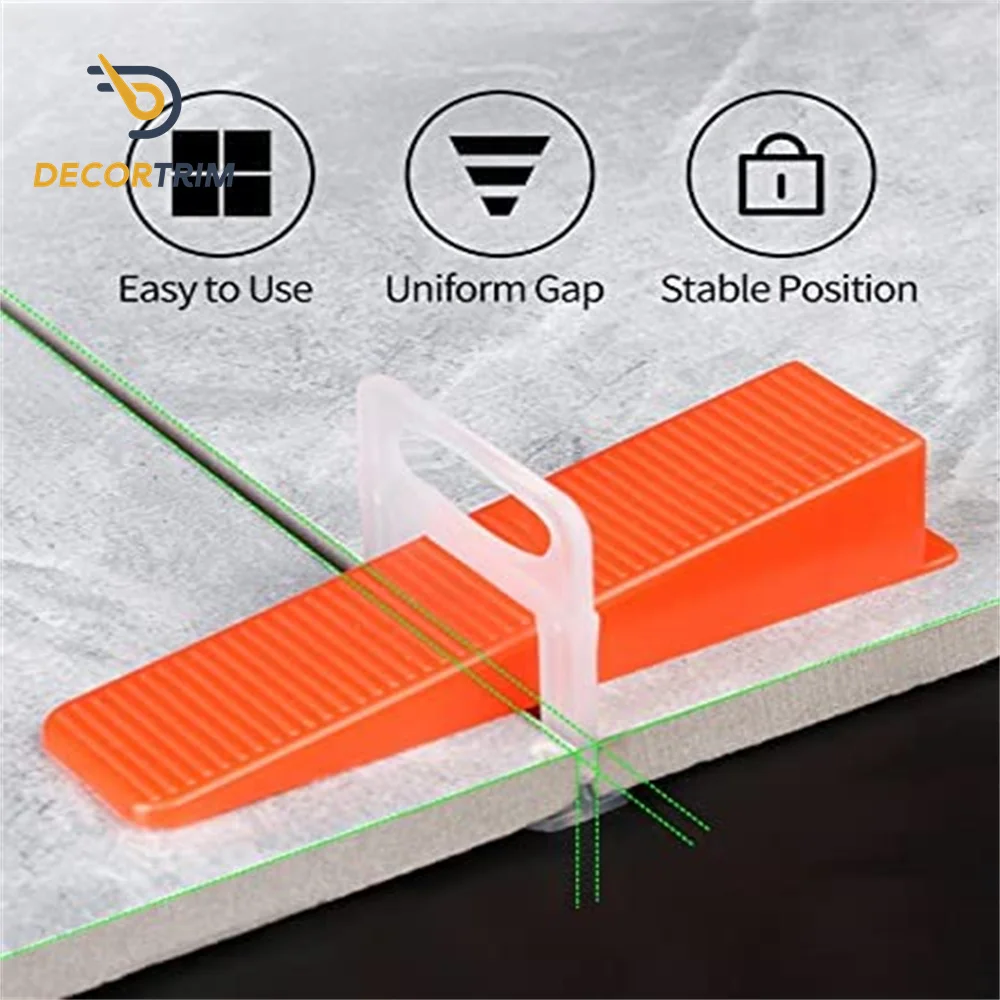 1.5mm Tile Leveling System Tile Spacers Clips For Between Walls