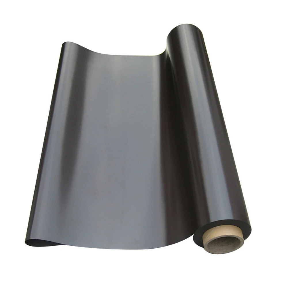 Strong force Isotropic Flexible Rubber Ferrous Magnet Self  Magnetic Sheet Roll