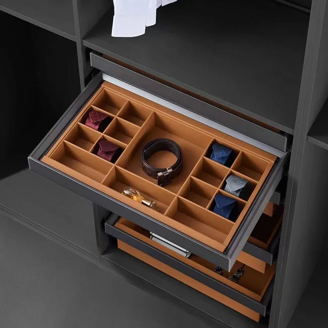 MEILV Factory wardrobe accessories closet jewelry storage organizers drawer jewelry box with soft closing