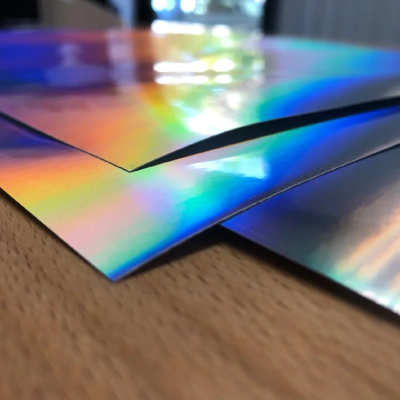Flexography Factory Hot Eco Solvent Holographic Laser Printing Vinyl Self Adhesive Vinyl Inkjet Rainbow Advertising Film