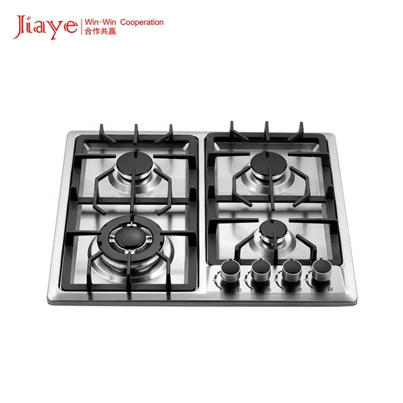 High Quality Low Price 7mm Glass Built in Gas Stove with Electric Ignition 4 burner Gas Cooker Kitchen Appliance Gas Hob