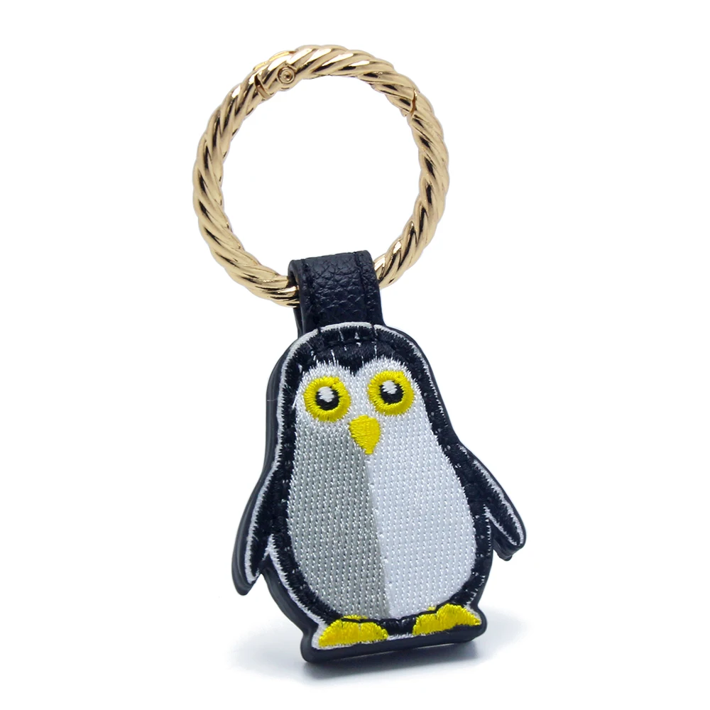 Magnetic Sunbonnet Clip Leather Penguin Keyring Money Clip Holder Magnet Key Holder Bookmark Hat Clip Leather Penguin Keychain