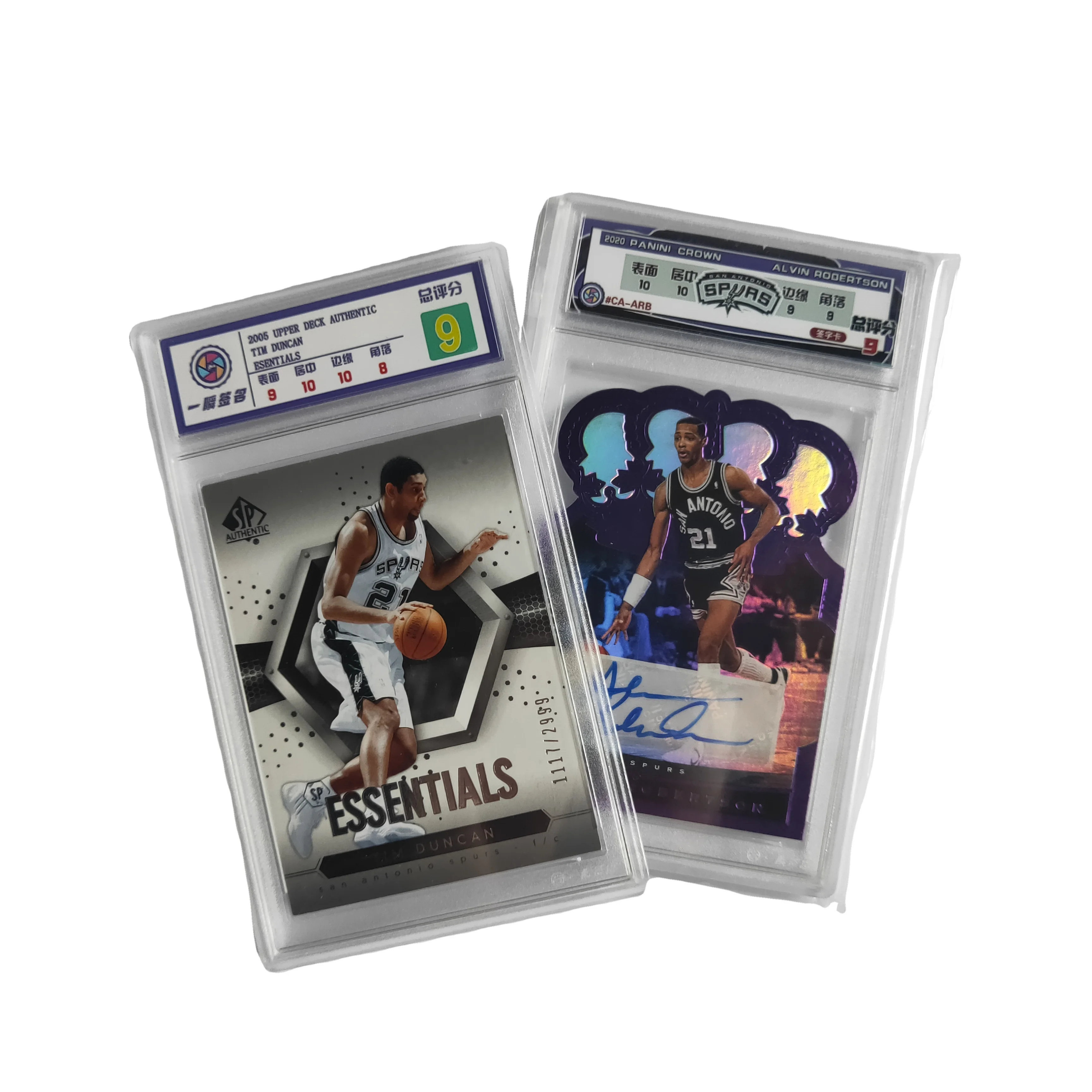 Plastic Custom Grading Card Holders PSA/ Beckett/ CROWN ROYALE BASKETBALL Card Case Graded Card Slab