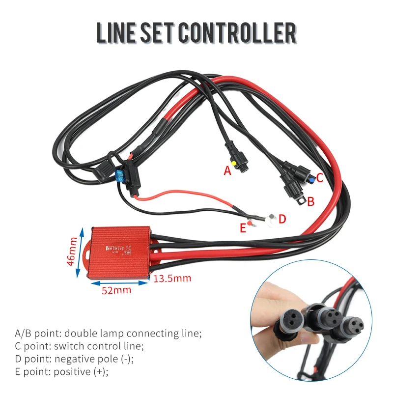Оптовая продажа мотоциклов осветительная установка СИД 12V/13 Вт водостойкый LED A4 скорпион свет мини фара дальнего света фар