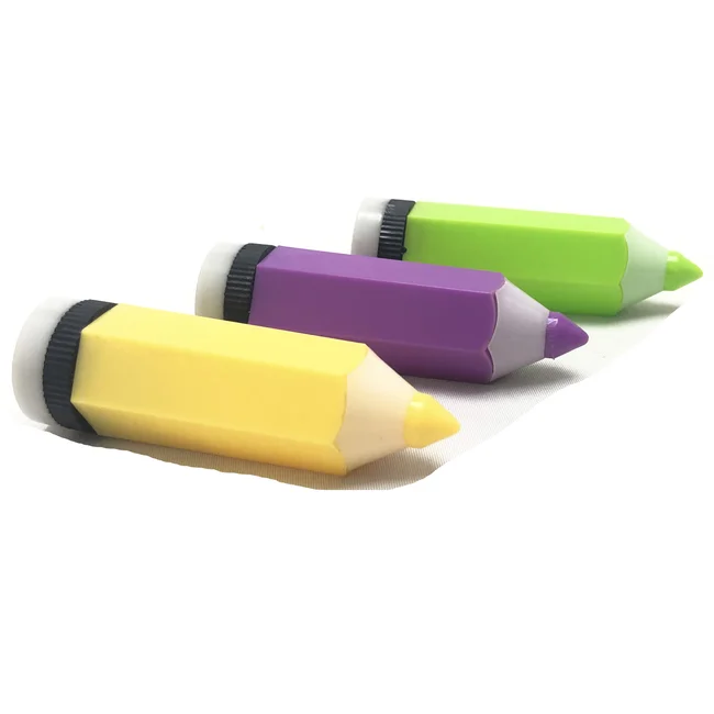 Factory cheap Pencil shape model Single hole  high quality plastic pencil sharpener for kids