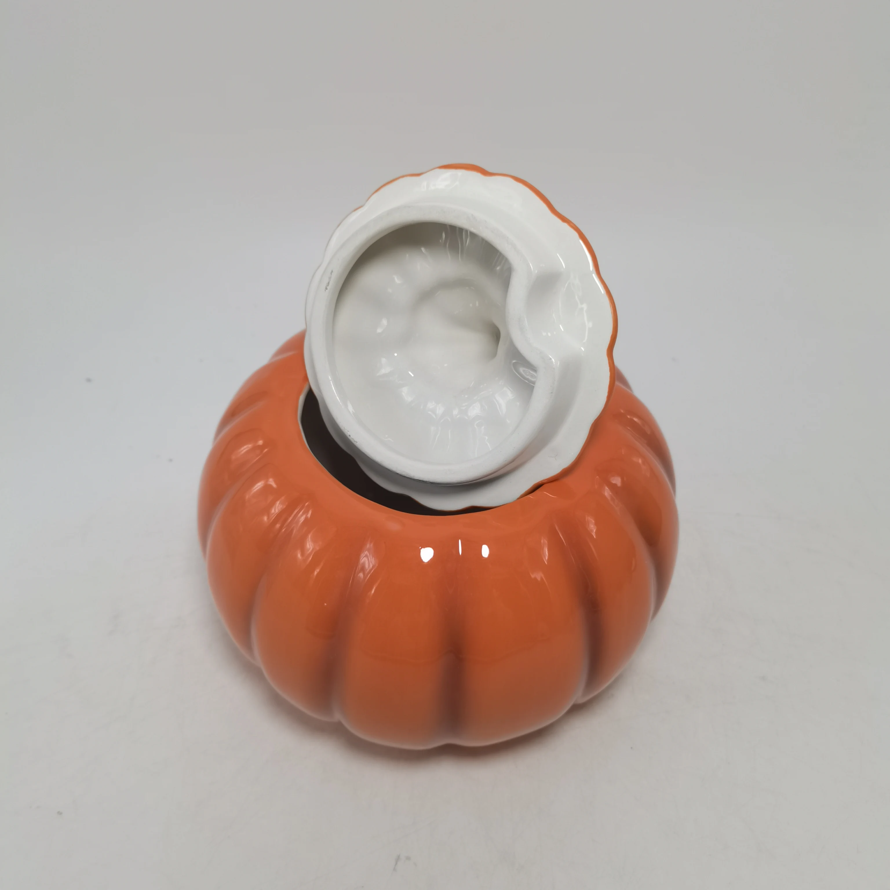 Hot sale Food tea coffee beans sugar candy Cookies Ceramic seal storage tank originality Pumpkin jar with lid