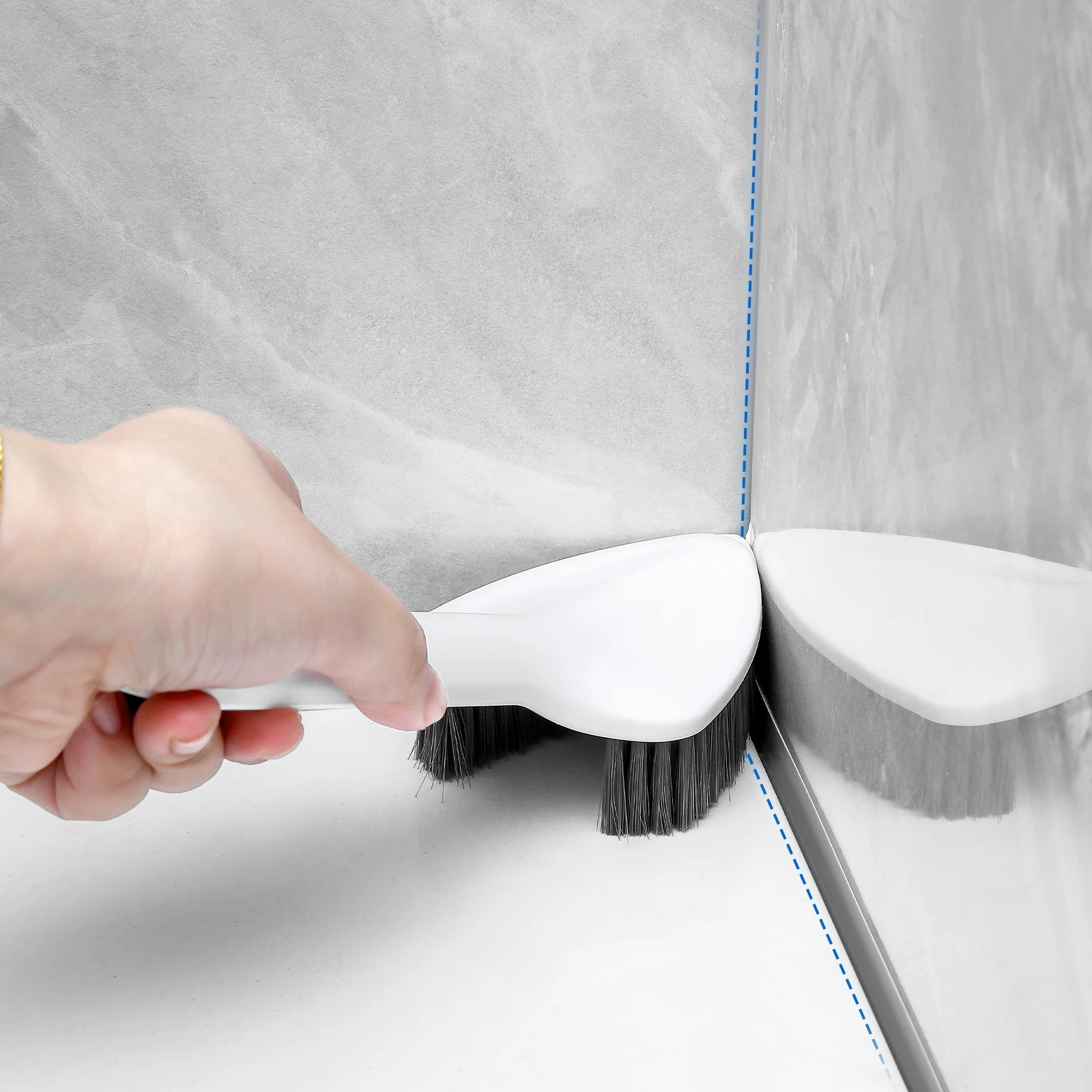 Multifunctional Slit Cleaning Brush 3-in-1 Household Cleaning Brush Bathroom Floor Crevice Cleaning Brush