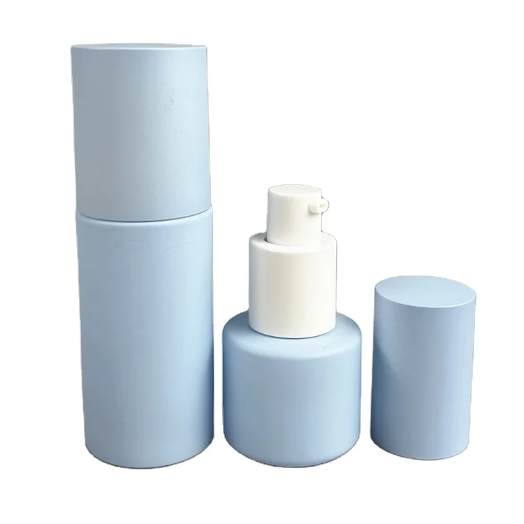 factory Luxury 15ml 30ml 50ml Forst Blue Skincare Cosmetics Face Cream/lotion Glass Essential Oil Bottles Cosmetic Bottle