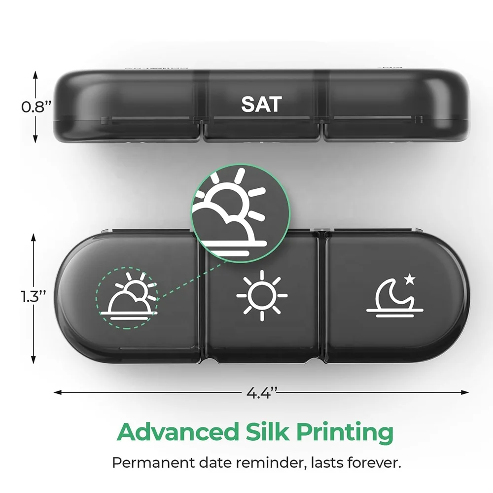 Wholesale Travel Pill Case 7 Days Weekly Portable Medicine Pill Box Organizer Storage Cases