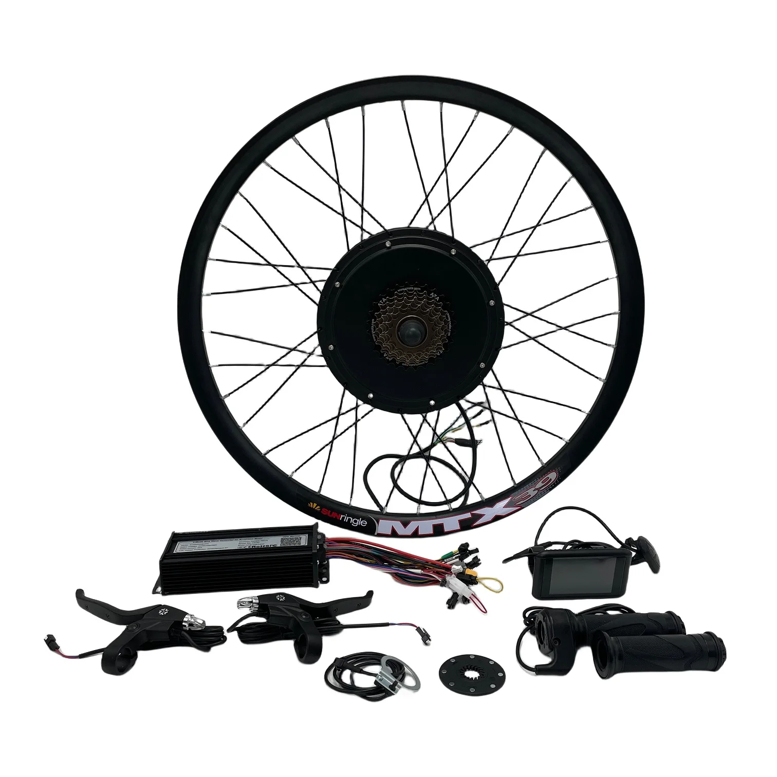 36V 48V 52V 1500W electric bicycle ebike Conversion kits 36-52V 45A Sine wave controller UKC1 Colorful display V6L PAS
