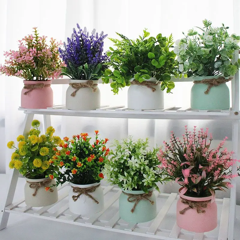Modern Design Office Beautification with Non-Toxic Artificial Flowers Fake Flower for Interior Decor