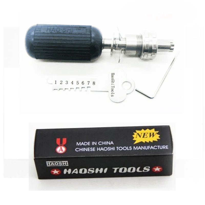 Haoshi Tools TPXA-8 Professional 8 Pin Tubular Key Device Locksmith Tools Master Set Lock Pick