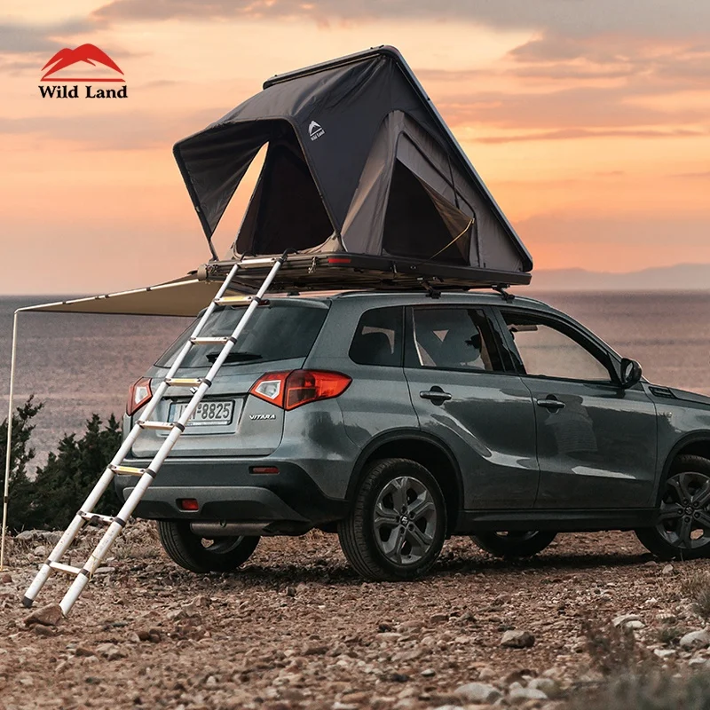Wild Land Bush Cruiser New hard shell top roof tent in honeycomb aluminum with detachable roof bars for cargo car roof tents