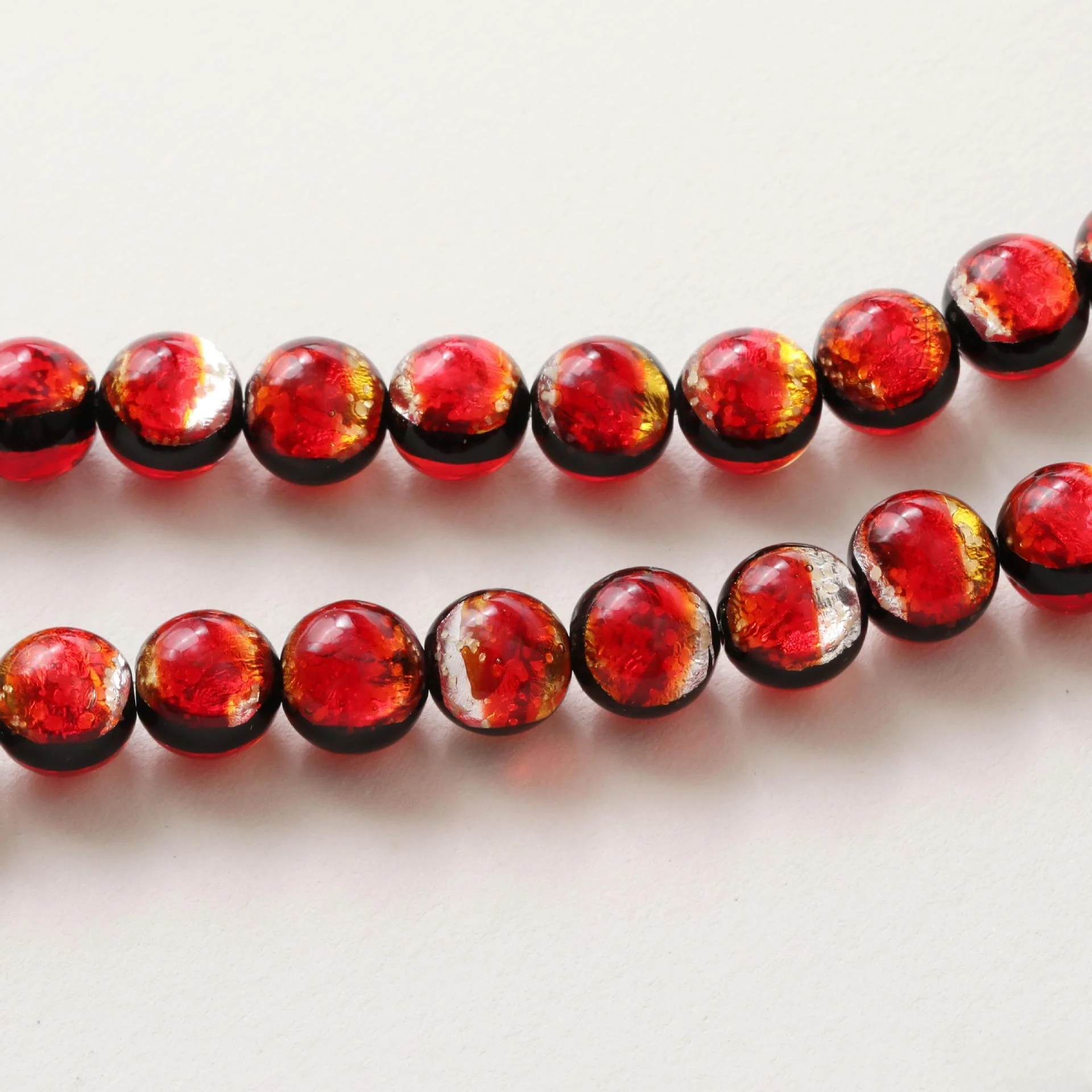 Luminous 10mm Amber Loose Beads Semi-Finished DIY Jewelry Necklace Accessories Material Crystal Lampwork & Glass Beads