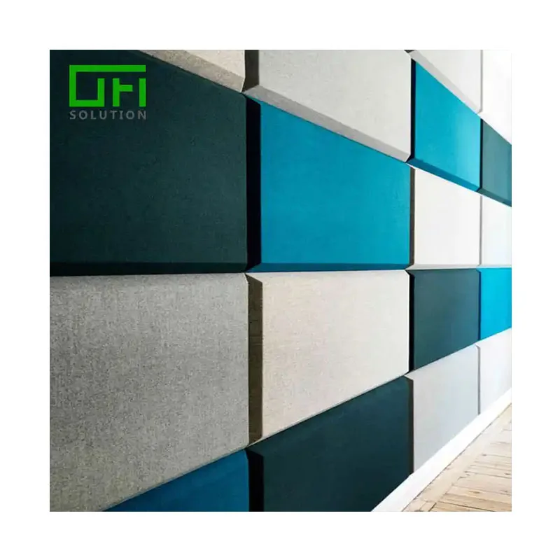 Eco-friendly Sound Proofing Polyester Fiber Acoustic Sound Insulation Panel Modern Acoustic Wall And Ceiling Panel