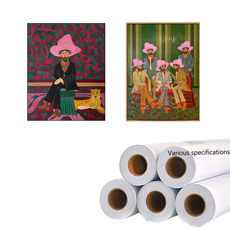 Aqueous Matte Canvas Roll Waterproof 360gsm Bulk Plain Cotton Canvas Roll Inkjet Art Oil Printing