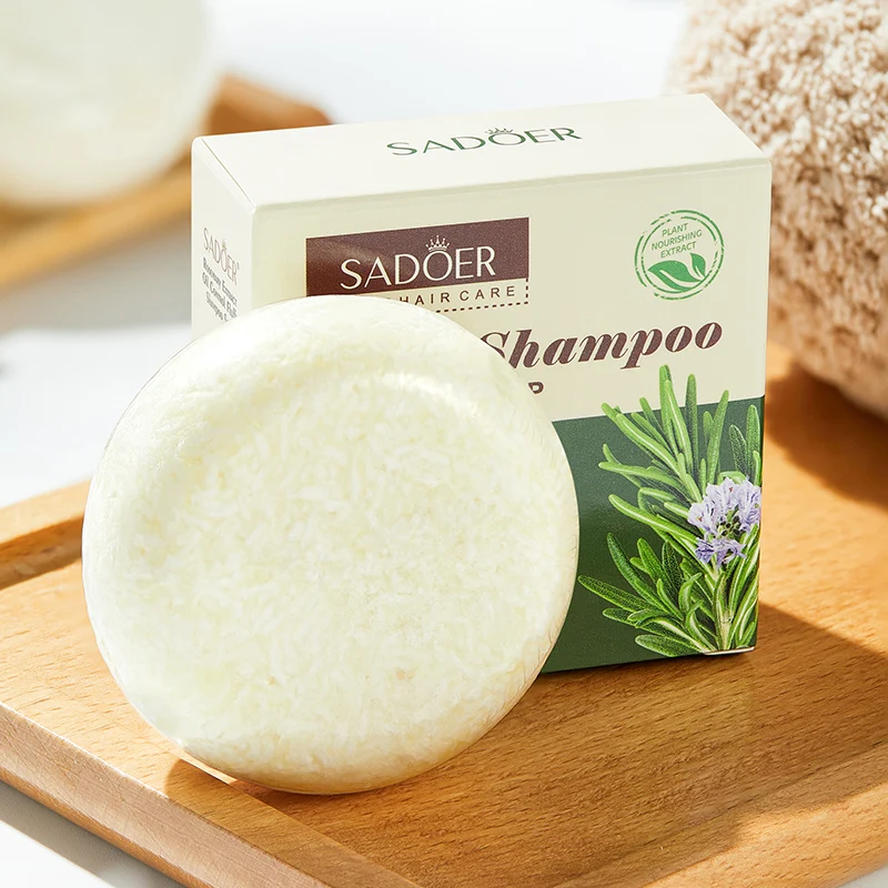 OEM SADOER private label plant nourishing care cleaning products rosemary smooth hair care refreshing oil control shampoo soap