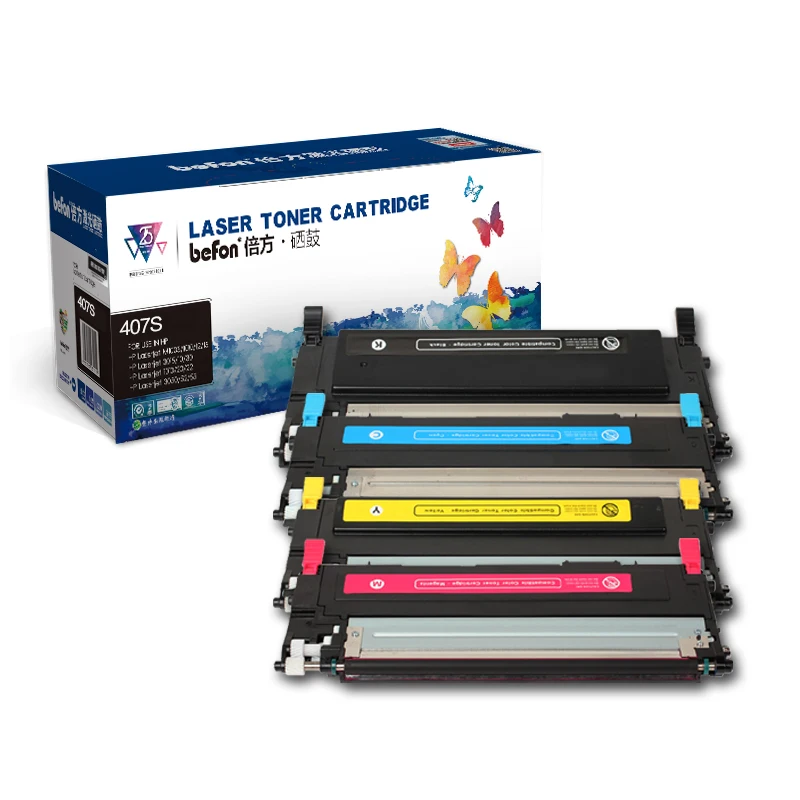 High quality Compatible Samsung 407 toner cartridges for CLP-320 CLP320 321 325 326 CLX3185 3186 12a toner cartridge