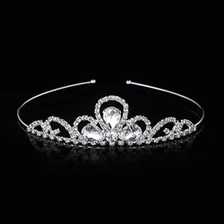 Crystal Rhinestone Vintage Royal Baroque Queen King Bride Crowns Masquerade Bridal Crown Tiara for Kids 4005