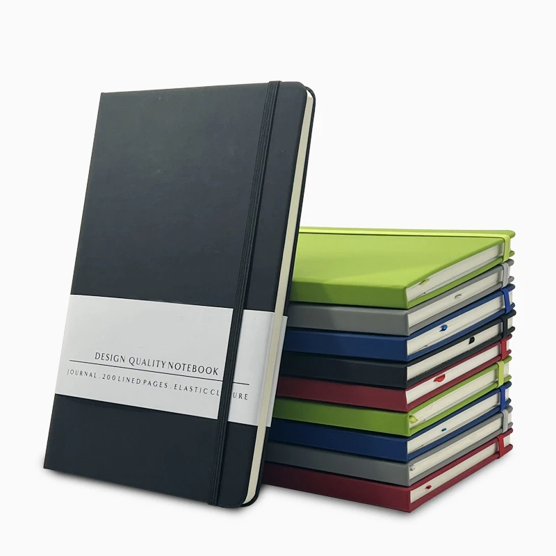 Simple design wholesale custom logo diary business gift leather notebook