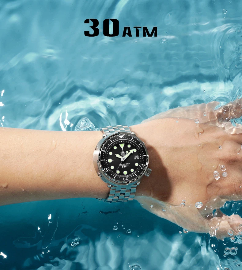 Popular Models Addies Brand Rubber Strap Stainless Steel With Crown Mechanical Watch For Men Automatic