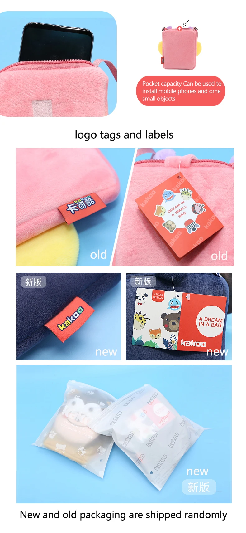 Wholesale Animal Character Plush Satchel Bag for Kids