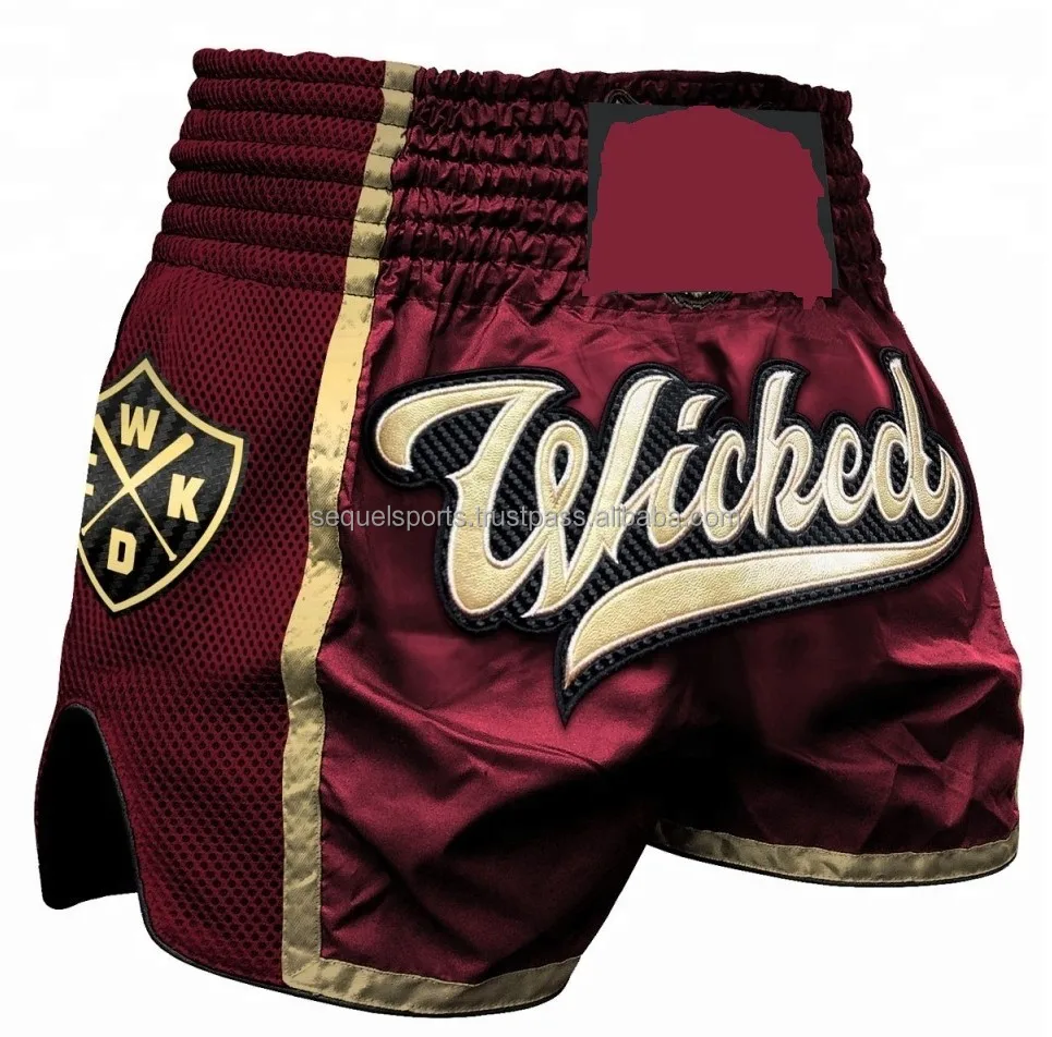 Muay Thai шорты лучшие продукты Ali Baba Kick Low Moq простой дизайн мужские для бокса сделанные SEQUEL SPORTS