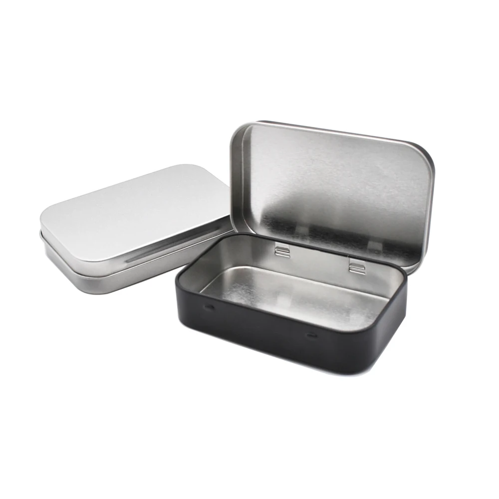 Small Storage Craft Container Tin Empty Box Home Storage Tin Box Container Kit with Lid