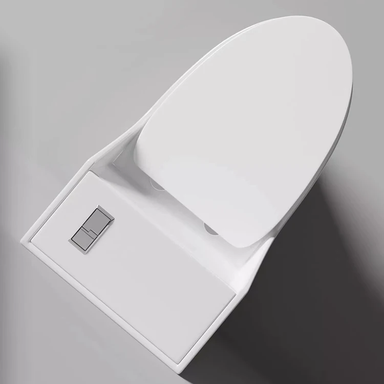 Luxury Design Bathroom Sanitary Ware WC S trap One Piece Ceramic White Color Toilet