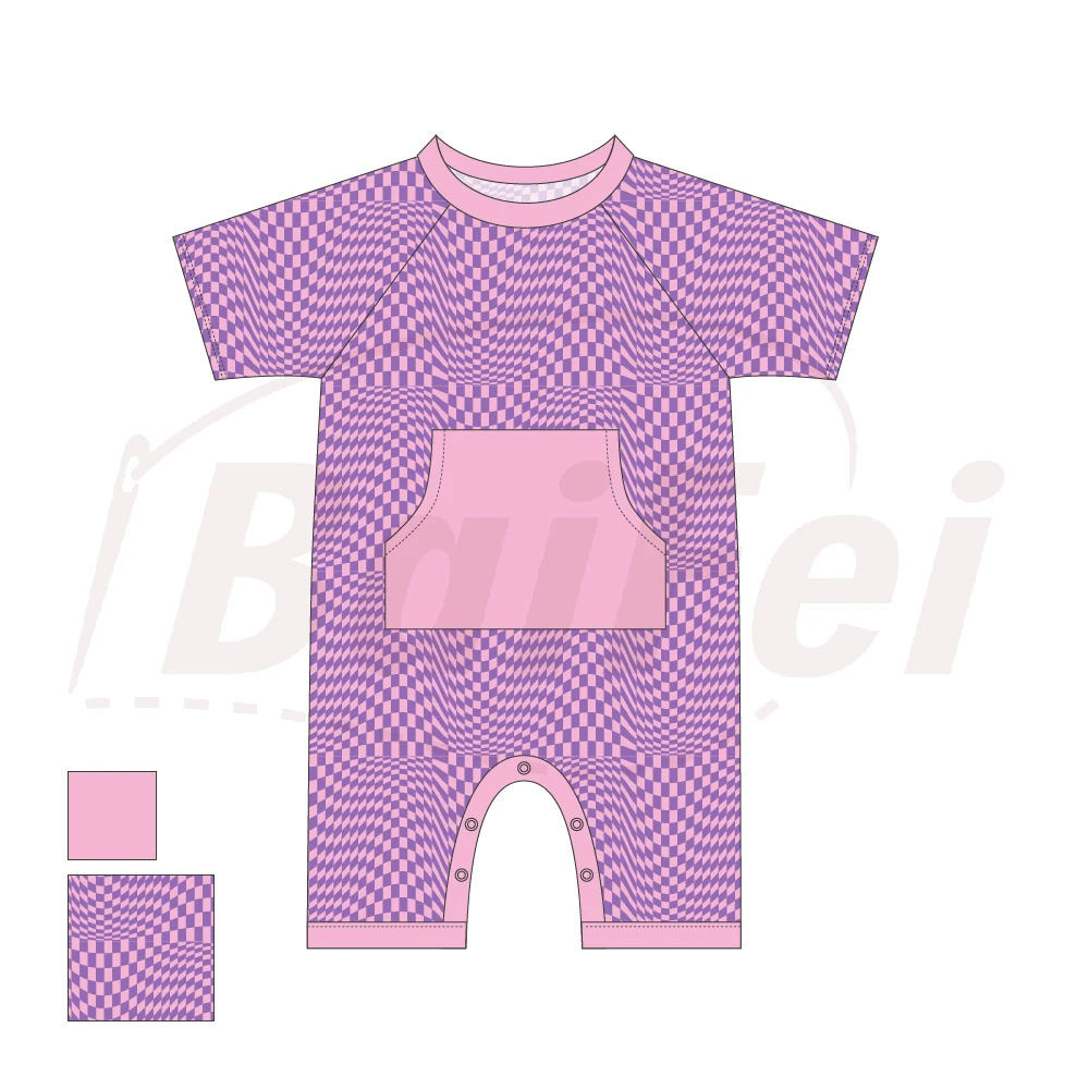 Wholesale new born Custom Design Baby Bamboo Zipper Romper All Bamboo Baby Clothes Product