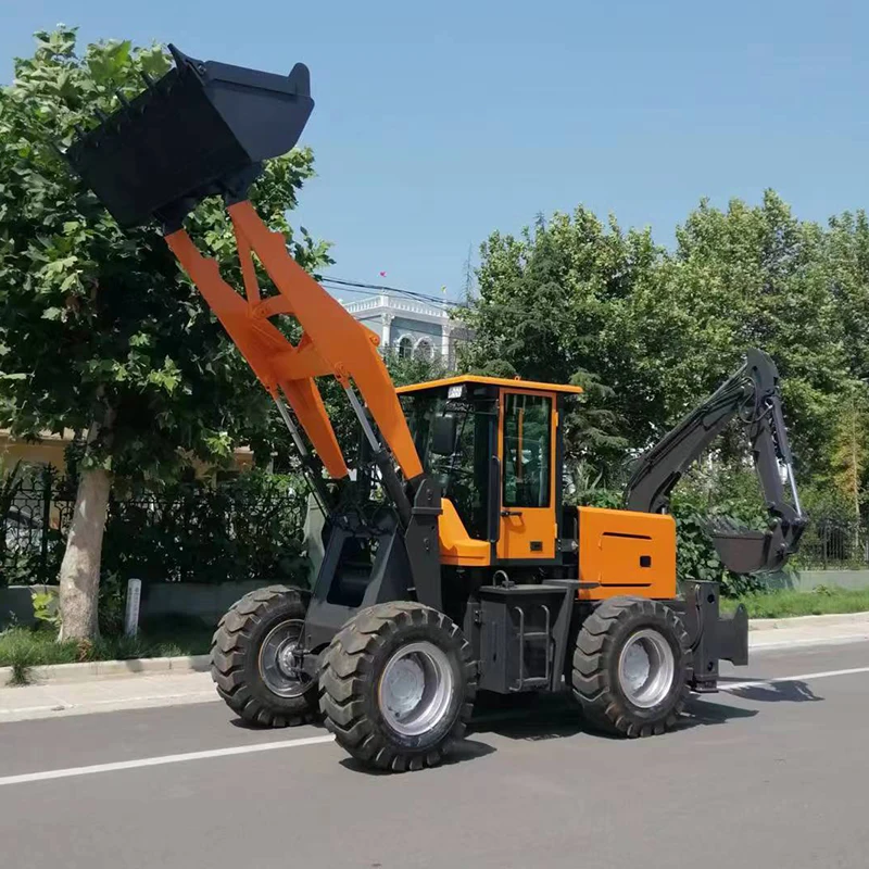 Бесплатная Доставка! Китай 4x4 колесный мини-погрузчик экскаватор-погрузчик для продажи с лопатой снега так далее