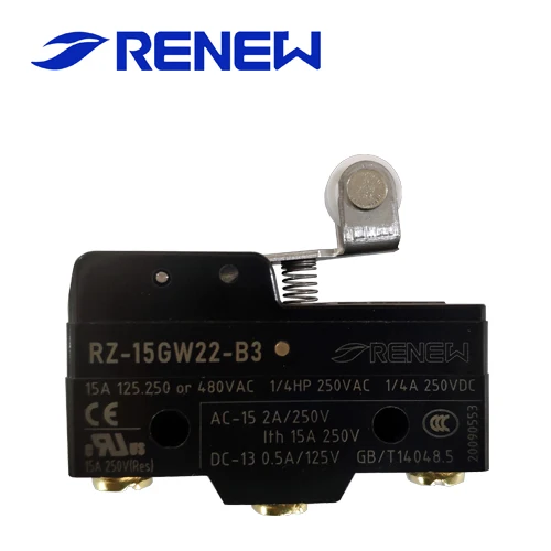 Z-15GW22-B3 Короткие Петля Микропереключатель с роликовым рычагом микро switcht85 5e4 клапан концевого