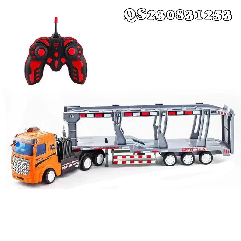 QS High Quality R/C City Truck Kids Multi Style 1:32 Scale 4 CH Remote Control Container Trailer Toys For Children Funny Gift
