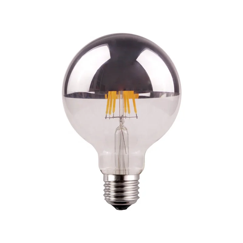 3.5W 5W 6.5W Shadowless G80 G95 G125 globe lamp crown led filament bulb