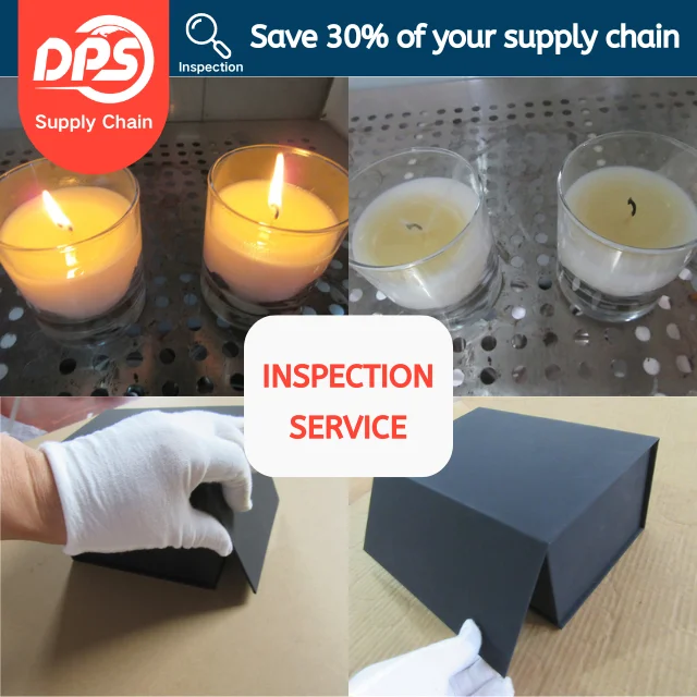 Third Party 100% Quality Control Service Whiskey Candle pre-shipment Inspection Service