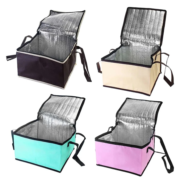 China manufacturer food delivery grocery lunch thermal non woven cooler bag